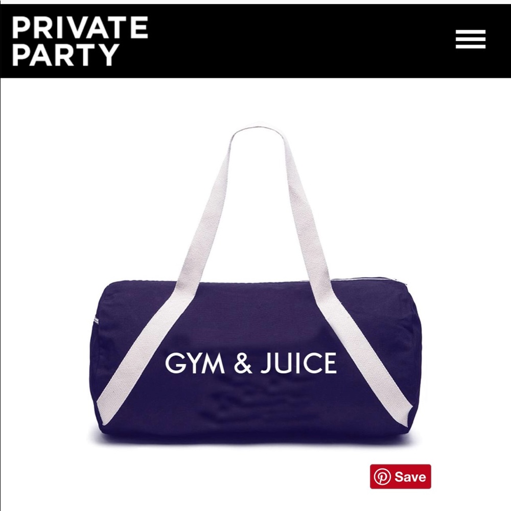 Private Party Gym and Juice Bag